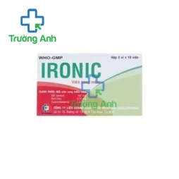 Ironic 162mg Mebiphar - Thuốc điều trị thiếu máu do thiếu sắt hiệu quả